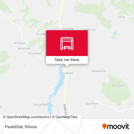 Карта Paukščiai