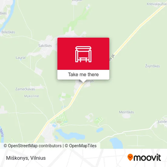 Карта Miškonys