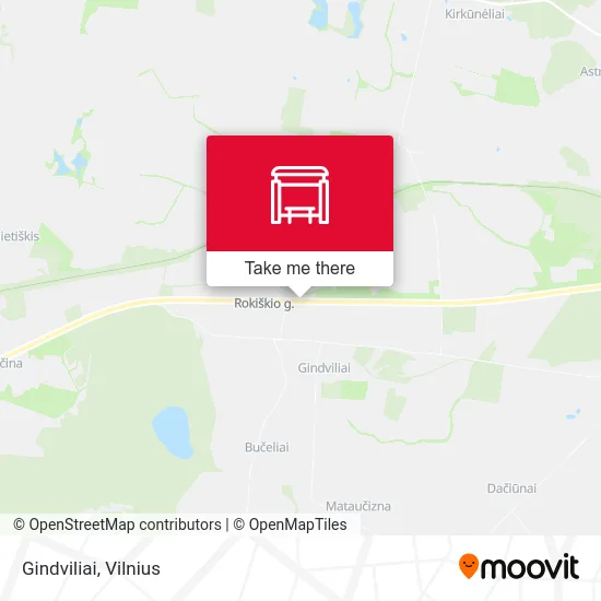 Карта Gindviliai