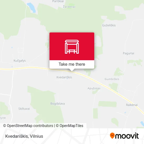 Карта Kvedariškis