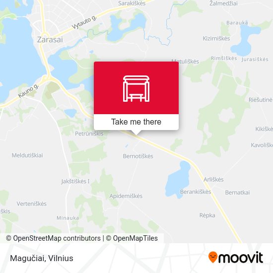 Карта Magučiai