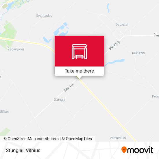 Карта Stungiai