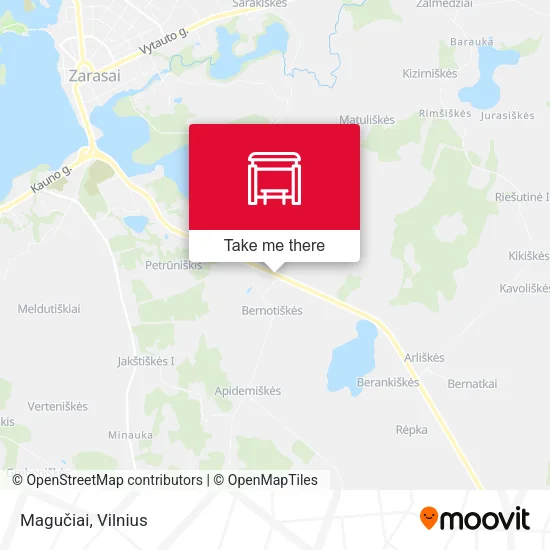 Карта Magučiai