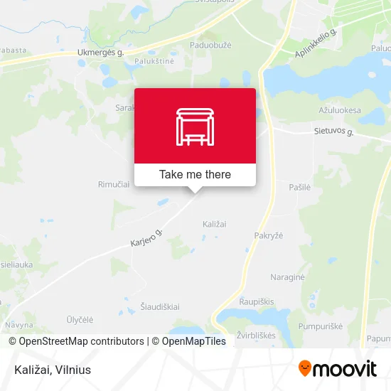 Карта Kaližai