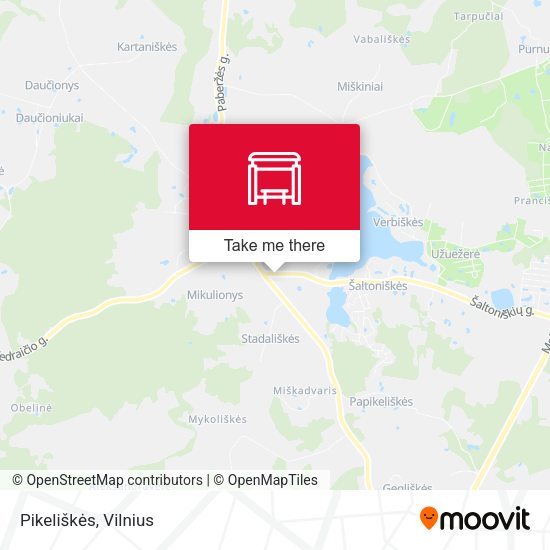 Карта Pikeliškės