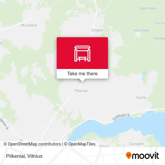 Карта Pilkeniai
