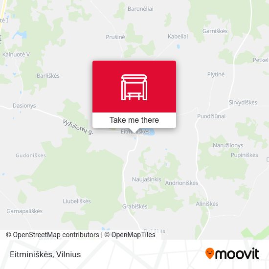 Карта Eitminiškės