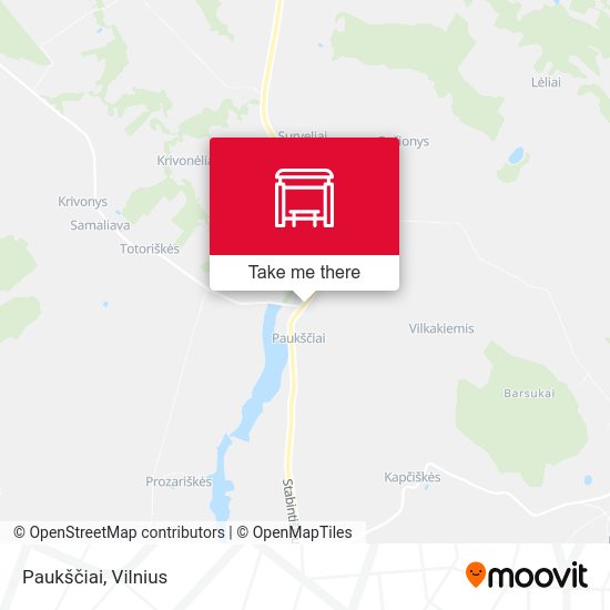 Карта Paukščiai