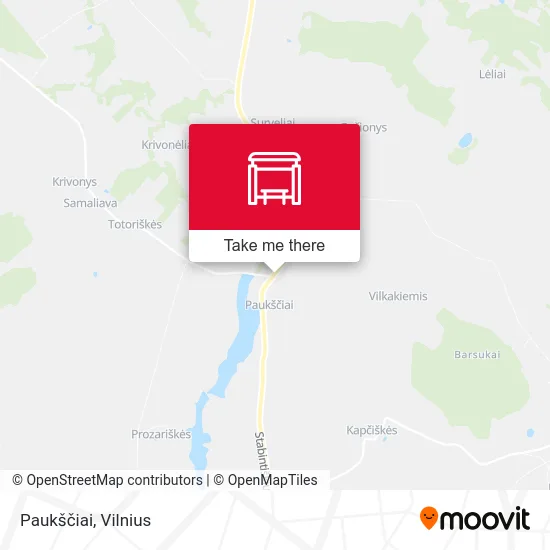 Карта Paukščiai