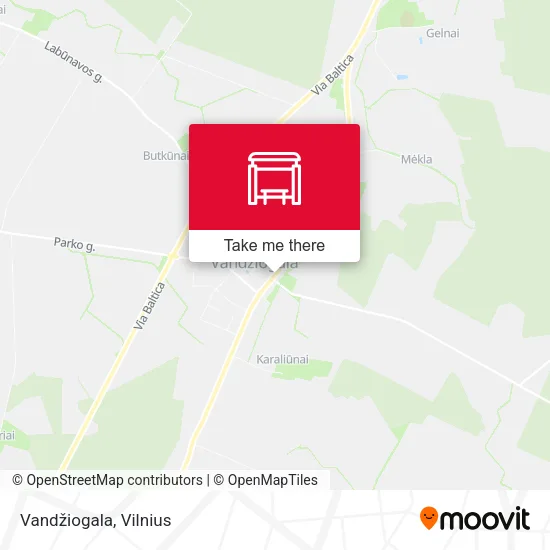 Карта Vandžiogala