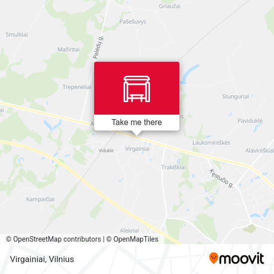 Карта Virgainiai