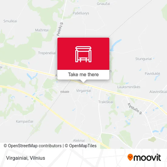Карта Virgainiai