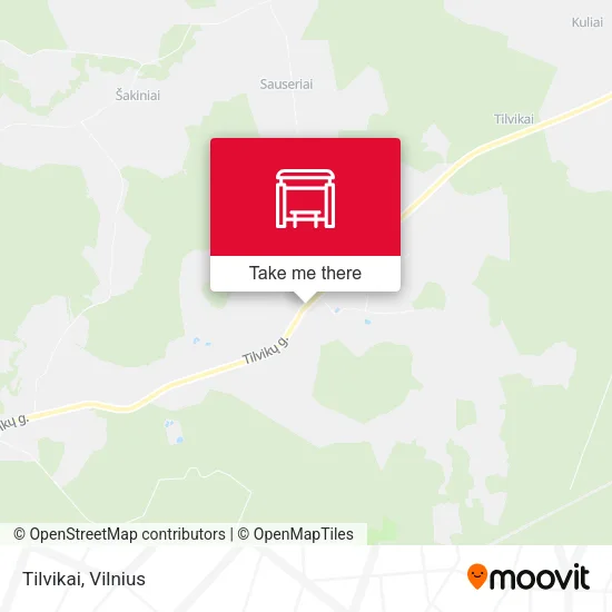 Карта Tilvikai