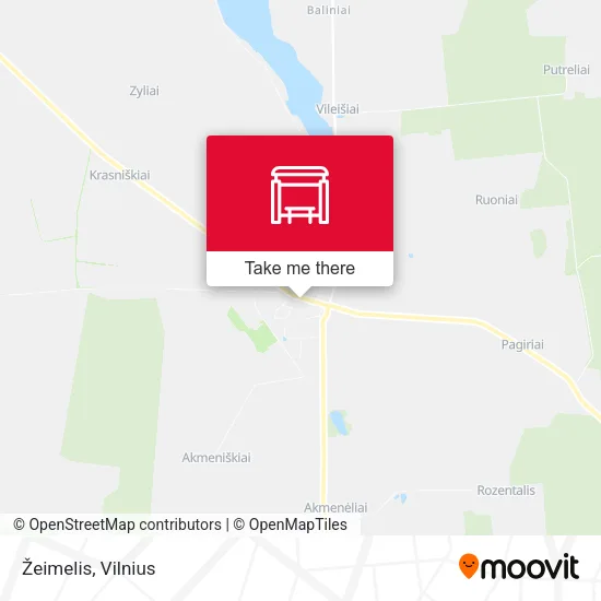 Карта Žeimelis