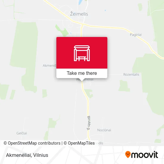 Карта Akmenėliai