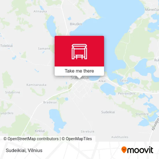 Карта Sudeikiai