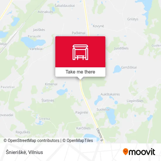 Карта Šnieriškė