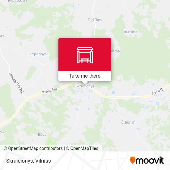 Карта Skraičionys