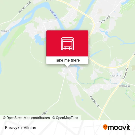 Карта Baravykų