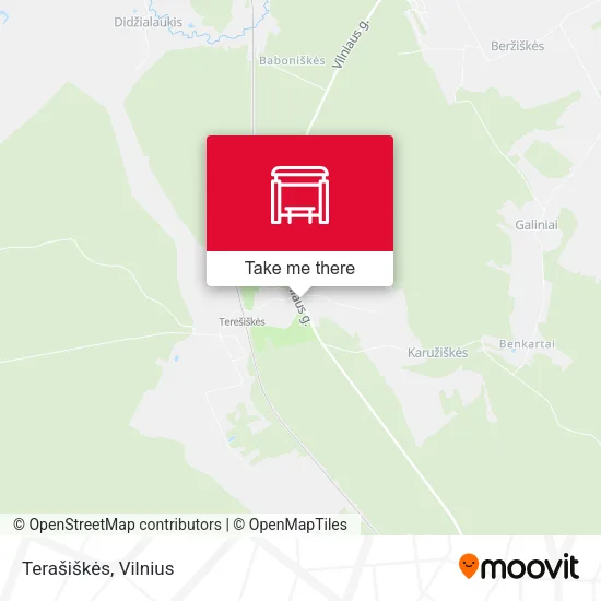 Карта Terašiškės