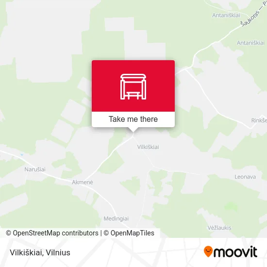 Карта Vilkiškiai