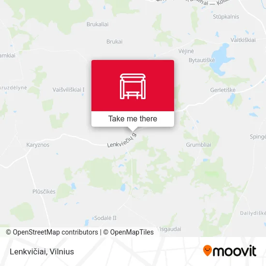 Карта Lenkvičiai