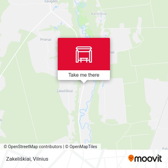 Карта Zakeliškiai
