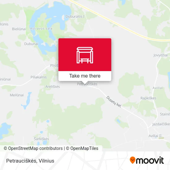 Карта Petrauciškės