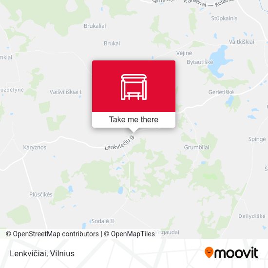 Карта Lenkvičiai