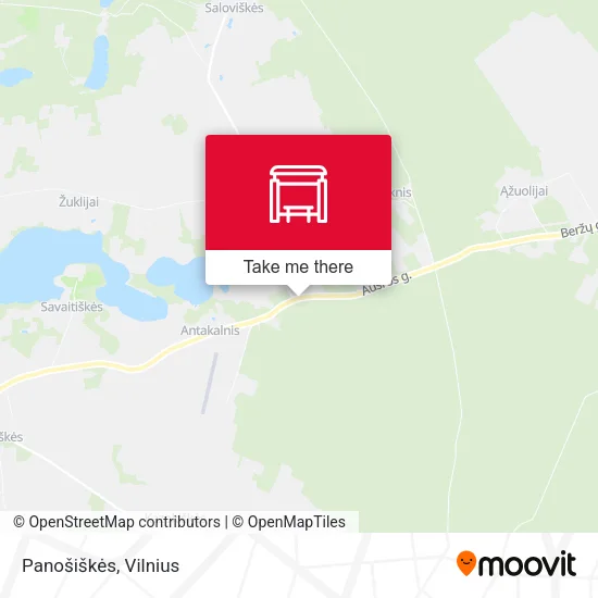 Карта Panošiškės