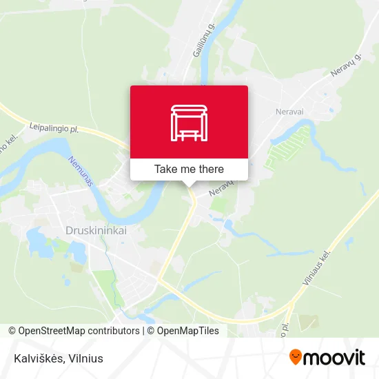 Карта Kalviškės