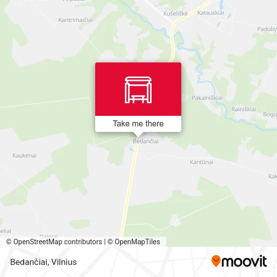 Карта Bedančiai