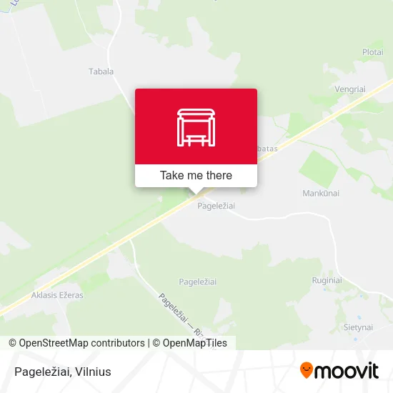 Карта Pageležiai