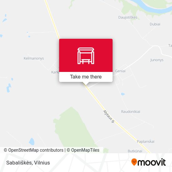 Карта Sabališkės