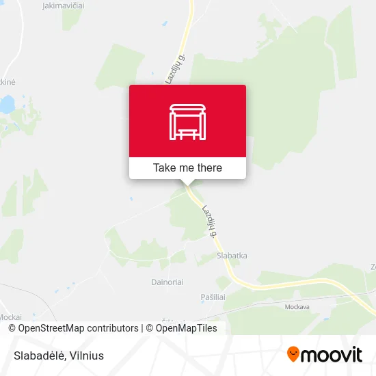 Карта Slabadėlė