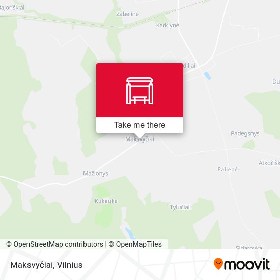 Карта Maksvyčiai