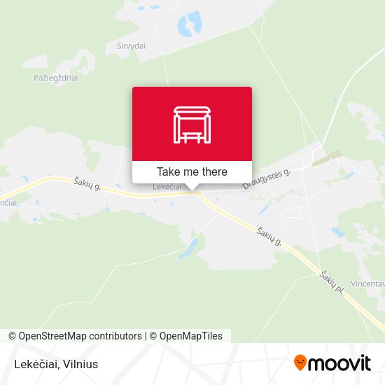 Карта Lekėčiai