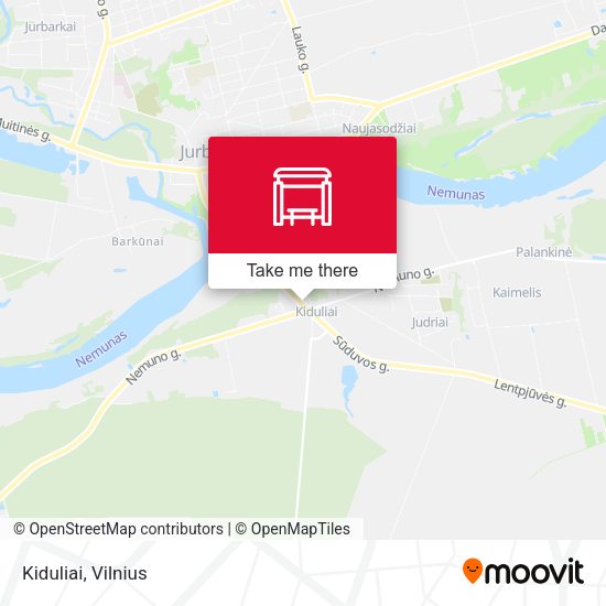 Карта Kiduliai