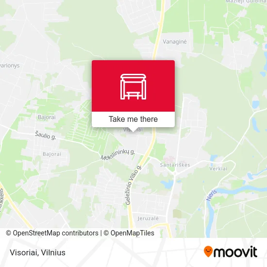 Карта Visoriai