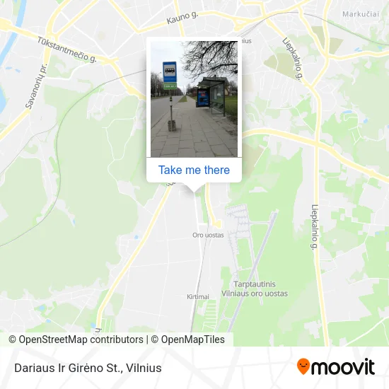 Карта Dariaus Ir Girėno St.
