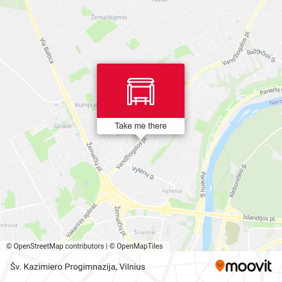 Карта Šv. Kazimiero Progimnazija