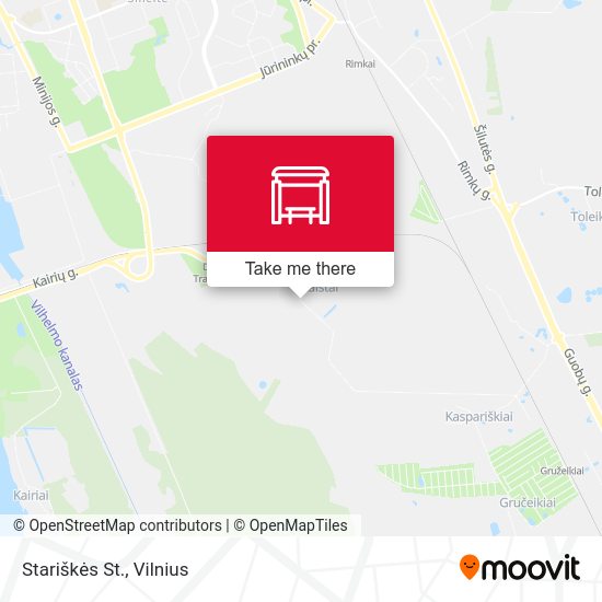 Карта Stariškės St.