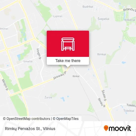 Rimkų Pervažos St. map