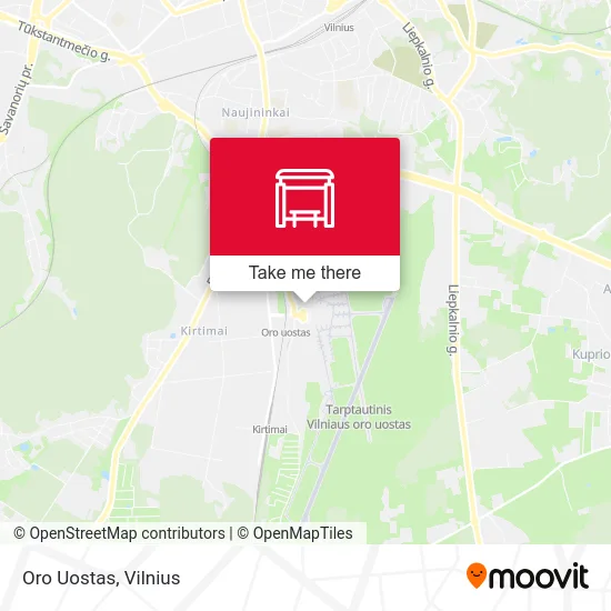 Карта Oro Uostas