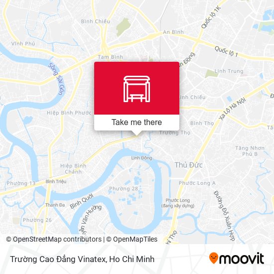 Trường Cao Đẳng Vinatex map