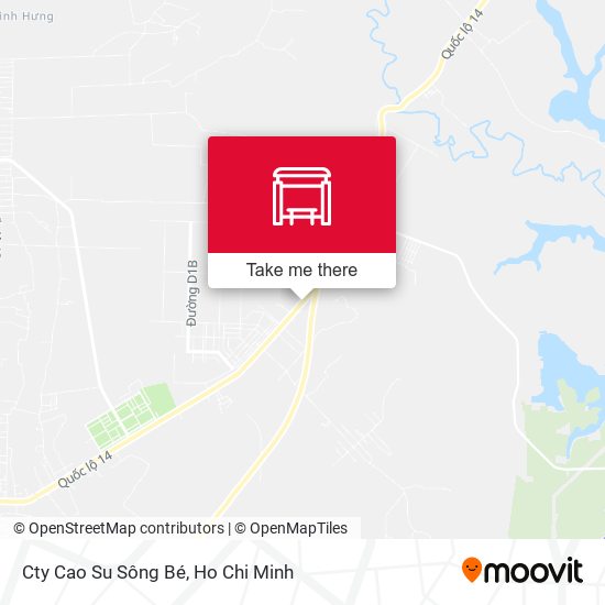Cty Cao Su Sông Bé map