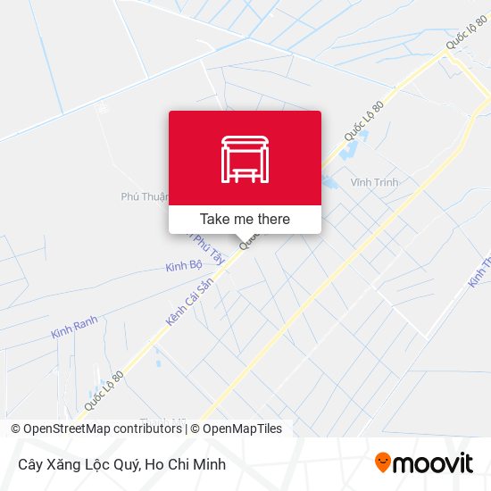 Cây Xăng Lộc Quý map