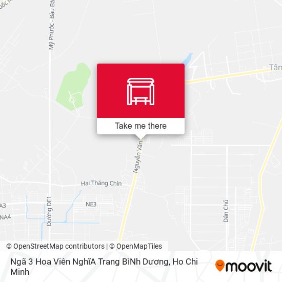 Ngã 3 Hoa Viên NghĩA Trang BìNh Dương map