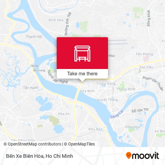 Bến Xe Biên Hòa map