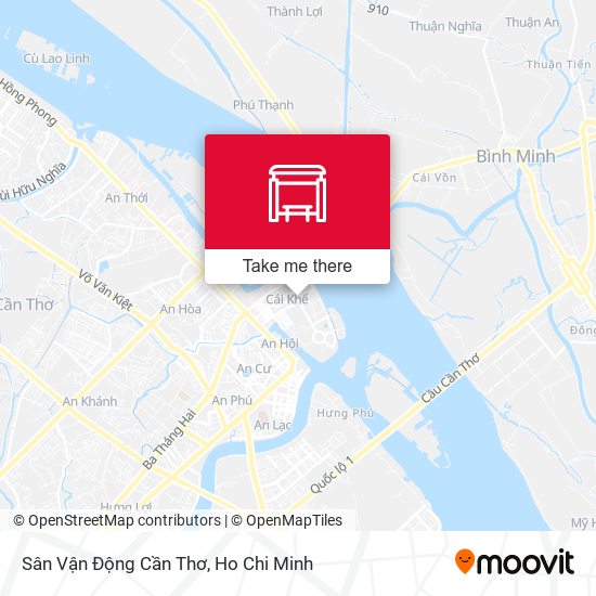 Sân Vận Động Cần Thơ map